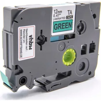 Pásek do tiskárny Kompatibilní páska s Brother TZe-V731, 12mm x 5,5m, černý tisk / zelený podklad, vinyl