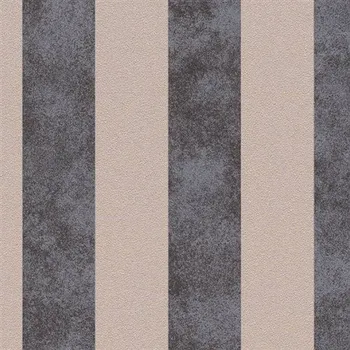 Vliesové tapety na zeď pruhy zlato-černé 37271-4