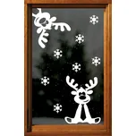 Dva sobi s vločkami 2 (Samolepicí dekorace - vánoční)