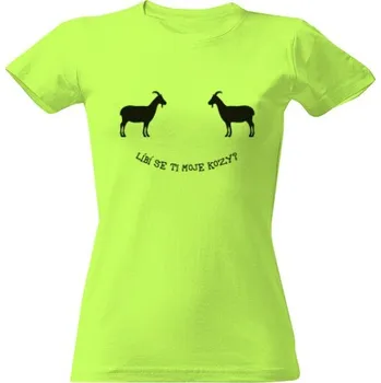 Dámské tričko Tričko s potiskem Líbí se ti kozy? dámské