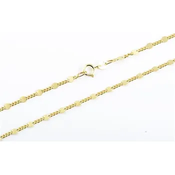 Řetízek Řetízek ze žlutého zlata figaro valentina 45 cm ZLR1000F + DÁREK ZDARMA