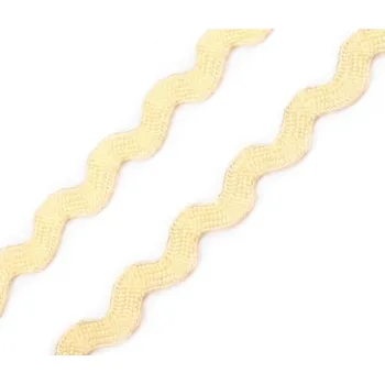 Prýmek hadovka vlnovka, šíře 4 mm barva: žlutá