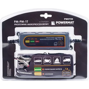 Nabíječka autobaterie 12V 1A na motocykly a čtyřkolky automobily pro udržení napětí přes zimu