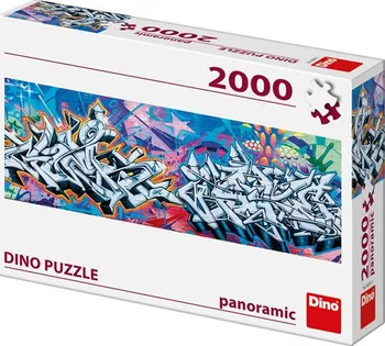 Puzzle Dino Panoramic Grafitti 2000 dílků 