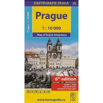 Prague - Mapa turistických zajímavostí 1:10 000