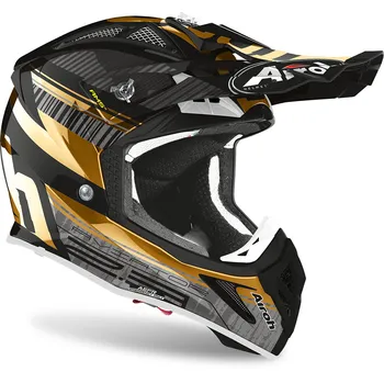Helma na motorku Airoh Aviator Novak 2.3 AMSS černá/zlatá