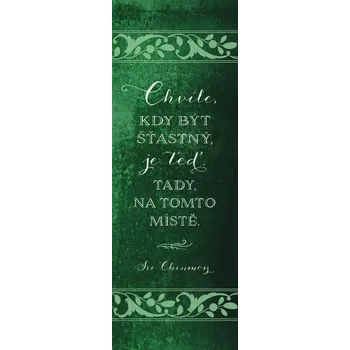 Plechová cedule Plechová cedulka Chvíle, kdy být