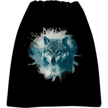 Sportovní vak Vak na záda s potiskem vlk na záda