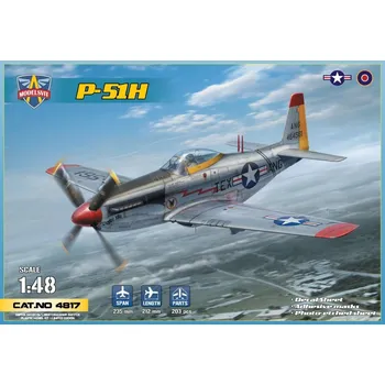 Plastikový model Modelsvit 1/48 P-51H Mustang (4x camo)