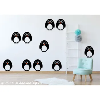 Samolepící dekorace Dětské samolepky na zeď - Tučňáci - kolekce XS