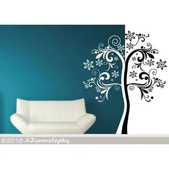 Samolepící dekorace Samolepky na zeď - Strom DUO Ornament - M (74 x 90 cm)
