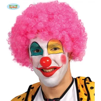 Karnevalová paruka Paruka růžový klaun