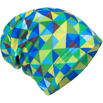 Unuo Fleecová čepice Triangl modrá, XS