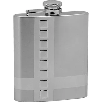 Placatka Lucca di Maggio® Ocelová kapesní lahev - placatka 230ml v dárkovém balení - Z0088