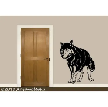 Samolepící dekorace Samolepky na zeď - Vlk - S (48 x 60 cm)