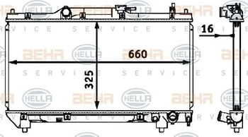 Chladič motoru Hella 8MK 376 718-481