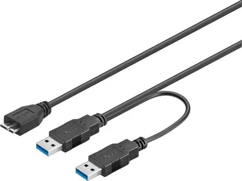 Datový kabel PremiumCord USB 3.0 30 cm černý (ku3y01)