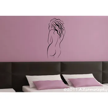 Samolepící dekorace Samolepky na zeď - Silueta dívky - S (13 x 30 cm)
