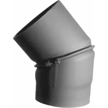 Kouřovod Koleno kouřové silné 130mm dvousegmentové