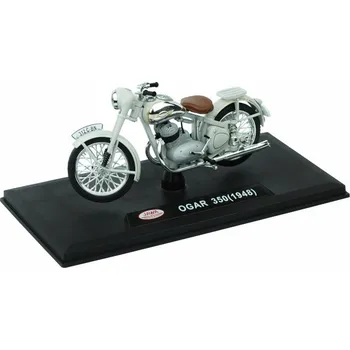 autíčko Abrex Jawa Ogar 350 - 1:18 holubí šedá