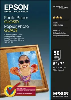 Kancelářský papír Epson Photo Paper Glossy 13 x 18 cm 200 g/m2 50 listů