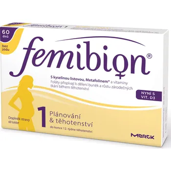 Procter & Gamble Femibion 1 s vitaminem D3 bez jódu 60 tbl. Procter & Gamble Femibion 1 s vitaminem D3 bez jódu 60 tbl.