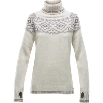 Dámský svetr Devold Ona woman round sweater offwhite S