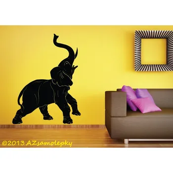 Samolepící dekorace Samolepky na zeď - Slon - XS (15 x 20 cm)
