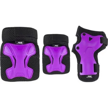 Sada chráničů Nils Extreme H512 černé/fialové XL