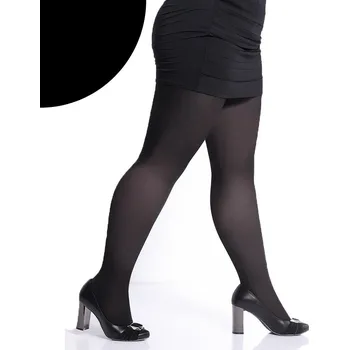 Dámské punčochy Dámské nadměrné bavlněné punčocháče 200DEN GIULIA NERO RS 3XL