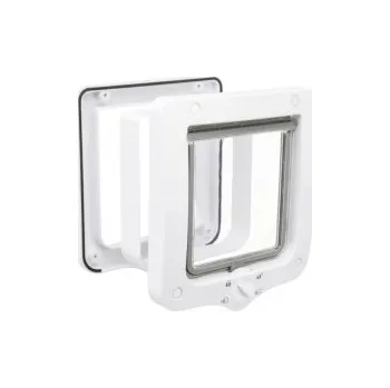 Dvířka pro psa Průchozí dvířka pro kočku, s tunelem, 4-cestná šedá