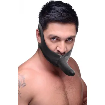 Roubík Master Series Face Fuck Strap On Mouth Gag Black