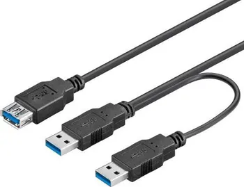 Datový kabel PremiumCord USB 3.0 30 cm černý