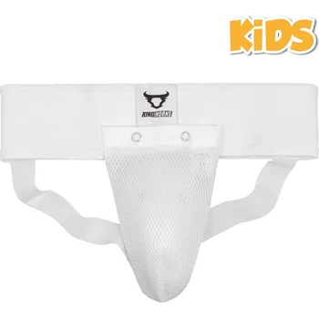 Suspenzor DĚTSKÝ suspenzor na bojové sporty Ringhorns Charger Kids - White Velikost: 8 let