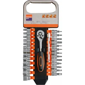 Gola sada WorkersBest TEC16-254-00190 sada nástrčných hlavic WB 28ks 1/4"