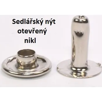 Nýt Nýt sedlářský otevřený 2dílný 3,5x13 Ni