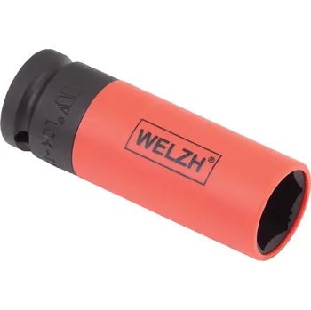 Gola hlavice Hlavice nástrčná na šrouby kol s plastovou krytkou, Lok-TYP, 6 hran, 21 mm, Welzh (Welzh Werkzeug)