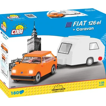 Stavebnice COBI COBI Youngtimer 24591 Fiat 126p s karavanem