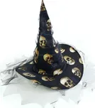 Rappa Čarodějnický klobouk  s lebkami…