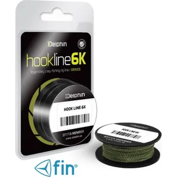 FIN Hook Line 6K návazcová šňůra 20 m - grass nosnost: 15 lb/6,81 kg