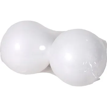 Vánoční dekorace Koule d8cm polystyren plná 2ks