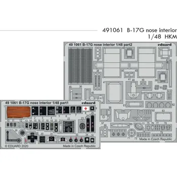 Plastikový model Eduard 1/48 B-17G nose interior (HKM)