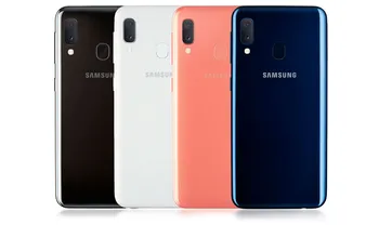 tělo telefonu Samsung A20e barevné kombinace