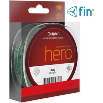 Rybářská šňůra FIN pletená šňůra Hero 300 m průměr: 0,12 mm