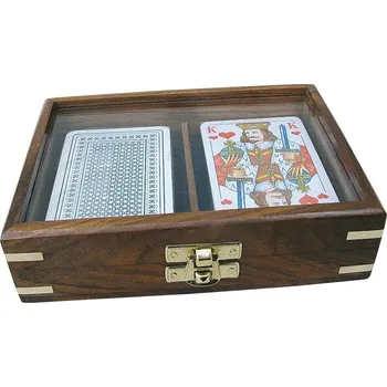 Sběratelská karetní hra SEA CLUB Karty v průhledném dřevěném boxu 9136