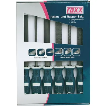 RAXX 1166915 sada rašplí a pilníků 200mm 6-dílná [ BROT-BF1717-8 ]