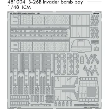 Plastikový model Eduard 1/48 B-26B Invader bomb bay (ICM)
