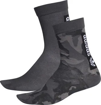 Pánské ponožky Adidas Camo Crew Socks 2-pack Grey Four/Carbon/Grey 39-42