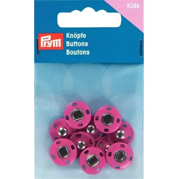 Patentky Prym Kids růžové, 14 mm