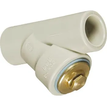 Vodovodní potrubí AQ Plast PPR Šikmý filtr 25mm s nerezovým sítkem 622625